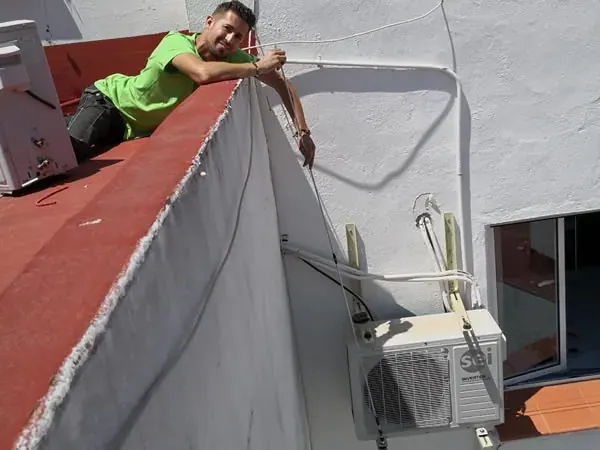 Instalación en cubierta